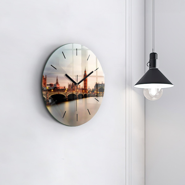 Kerek fali üvegóra Big Ben London panoráma