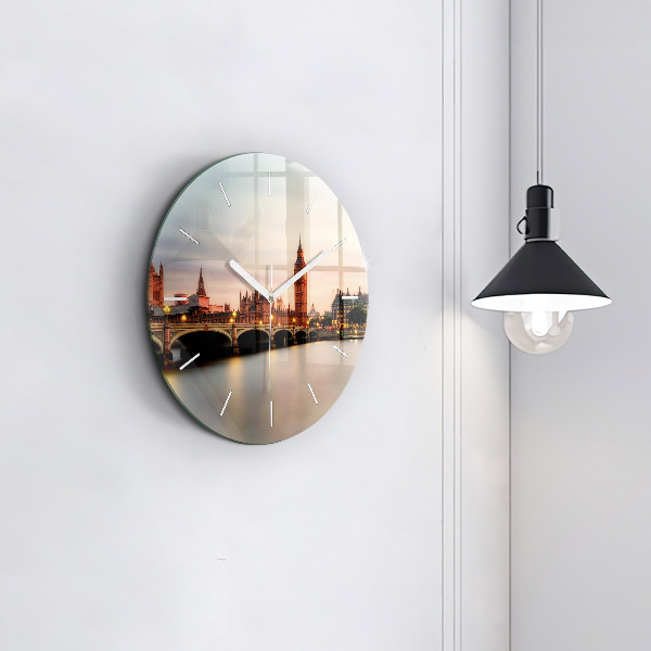 Kerek fali üvegóra Big Ben London panoráma