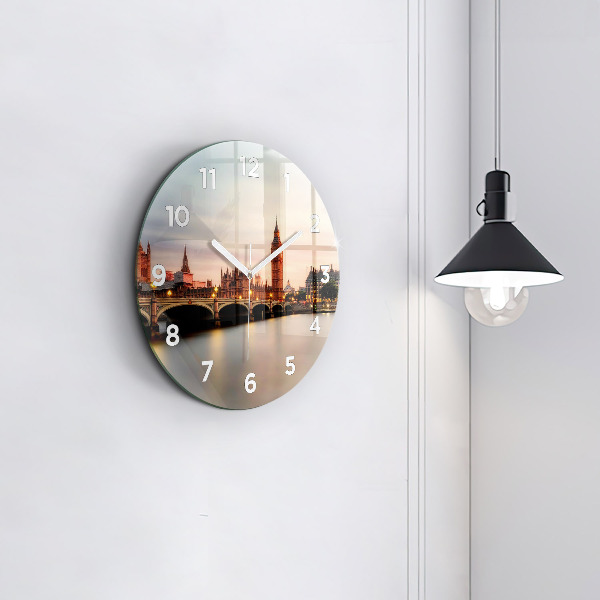 Kerek fali üvegóra Big Ben London panoráma