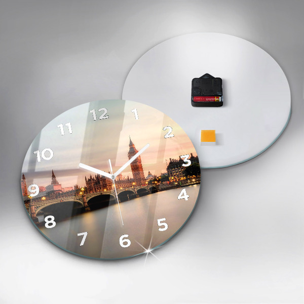 Kerek fali üvegóra Big Ben London panoráma