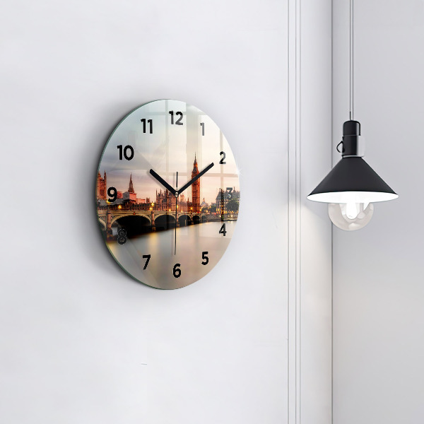 Kerek fali üvegóra Big Ben London panoráma