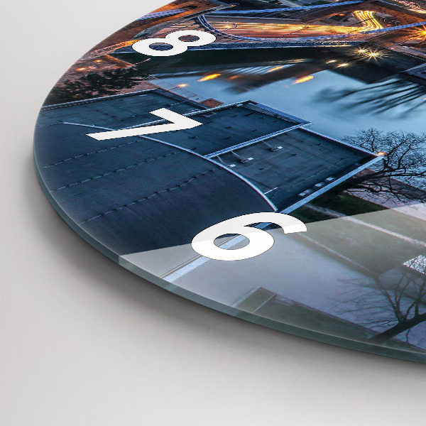 Kerek fali üvegóra Wroclaw egy drónból