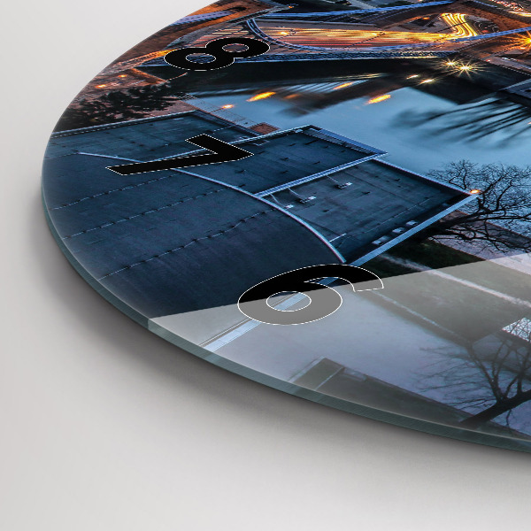 Kerek fali üvegóra Wroclaw egy drónból