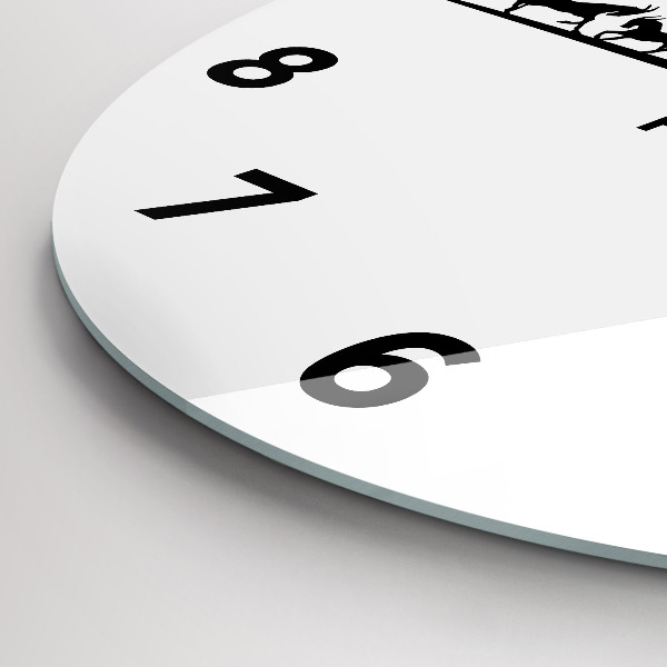 Kerek fali üvegóra Poznani panoráma grafika