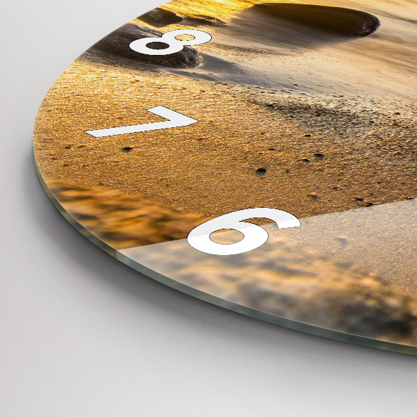 Kerek fali üvegóra Napkelte Balti-tenger