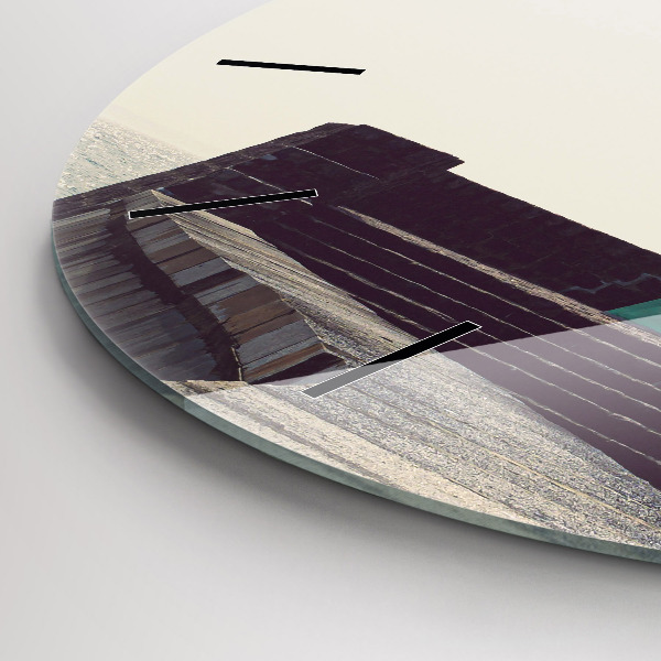 Kerek fali üvegóra A világítótorony és a tenger