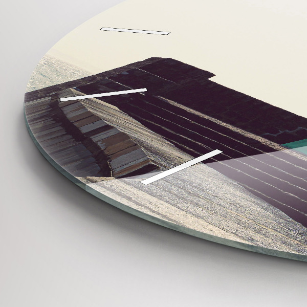 Kerek fali üvegóra A világítótorony és a tenger