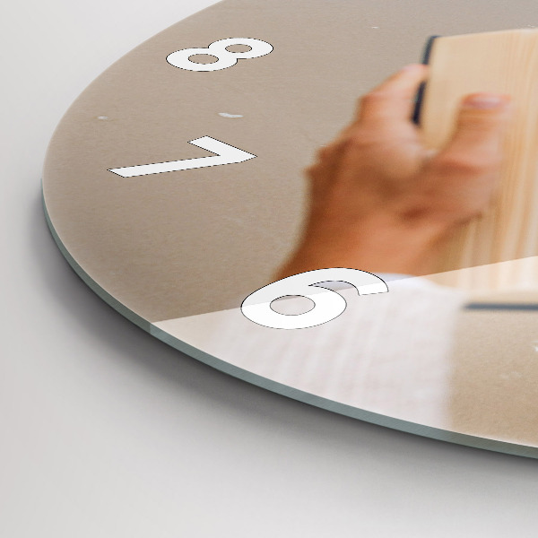 Kerek fali üvegóra Egy pillanat egy könyvvel