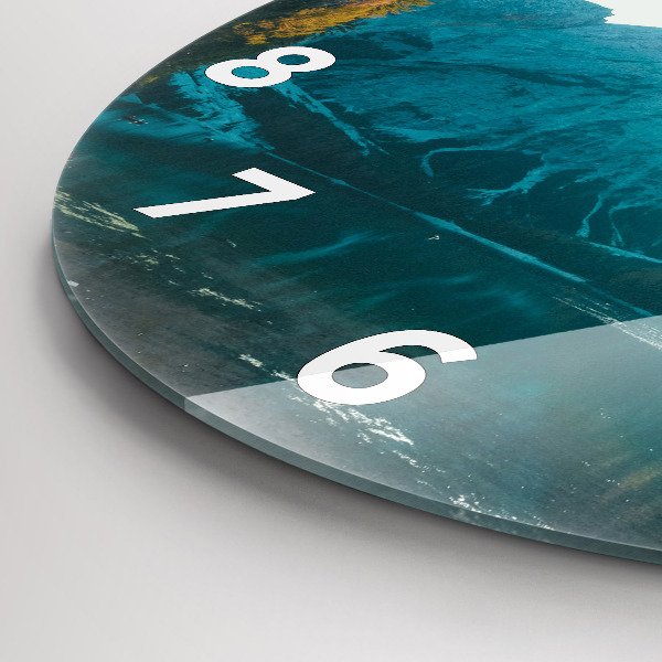 Kerek fali üvegóra Hegy és folyó Lengyelországban