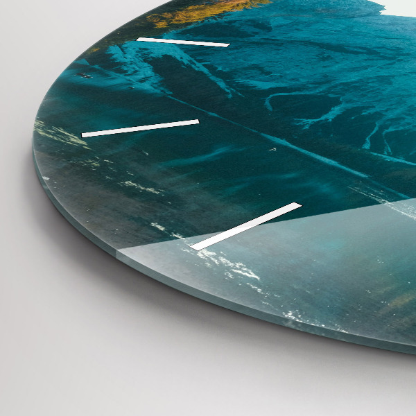 Kerek fali üvegóra Hegy és folyó Lengyelországban