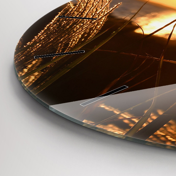 Kerek fali üvegóra Búza az arany napsütésben