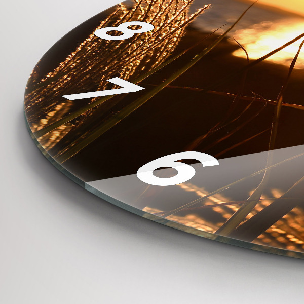 Kerek fali üvegóra Búza az arany napsütésben