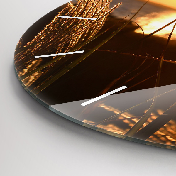 Kerek fali üvegóra Búza az arany napsütésben