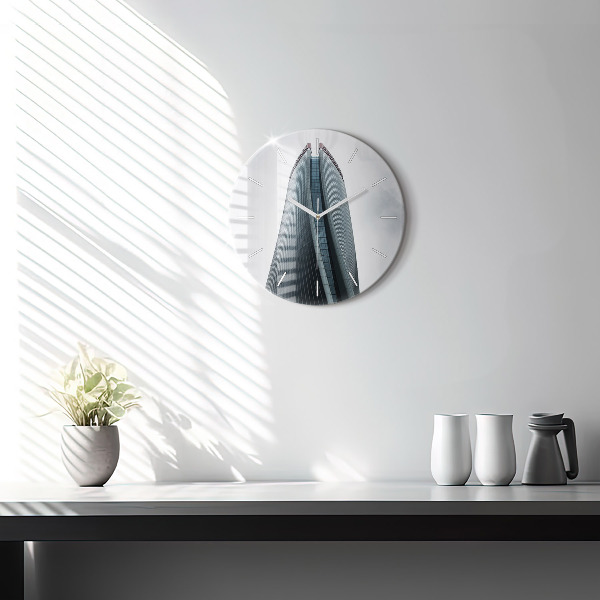 Kerek fali üvegóra Felhőkarcoló Milánóban