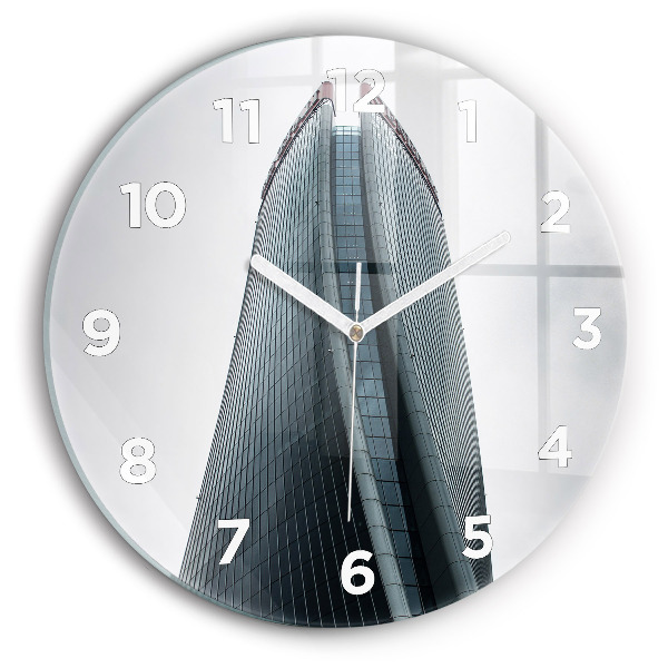 Kerek fali üvegóra Felhőkarcoló Milánóban