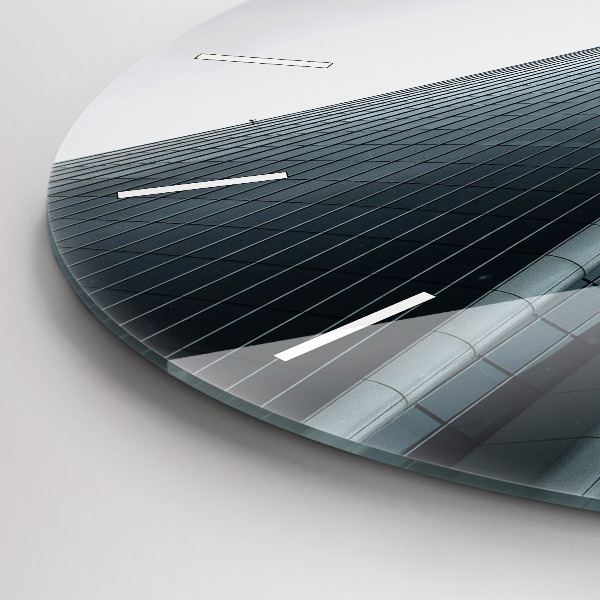 Kerek fali üvegóra Felhőkarcoló Milánóban