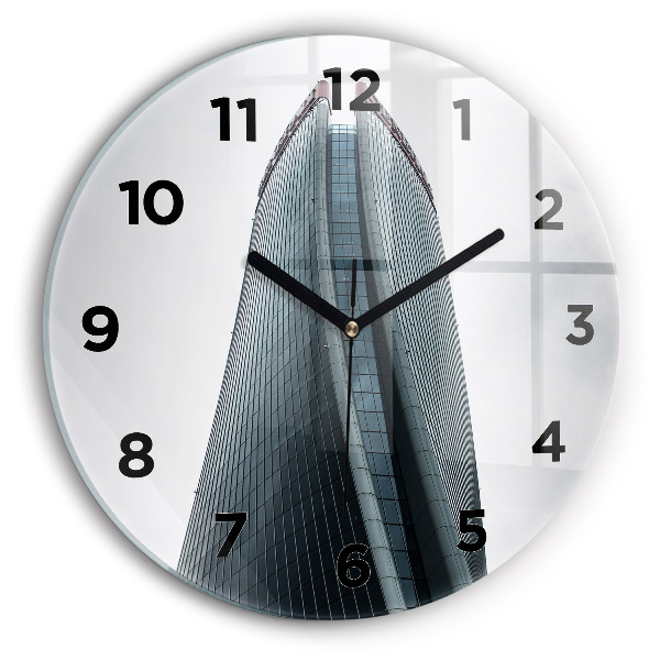 Kerek fali üvegóra Felhőkarcoló Milánóban