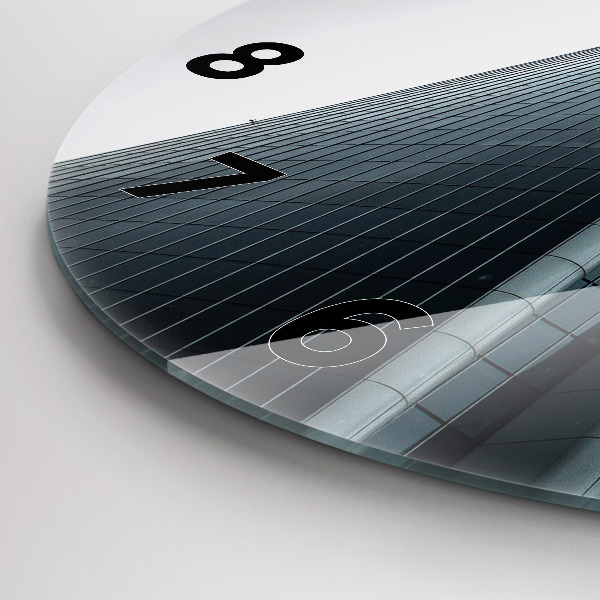 Kerek fali üvegóra Felhőkarcoló Milánóban