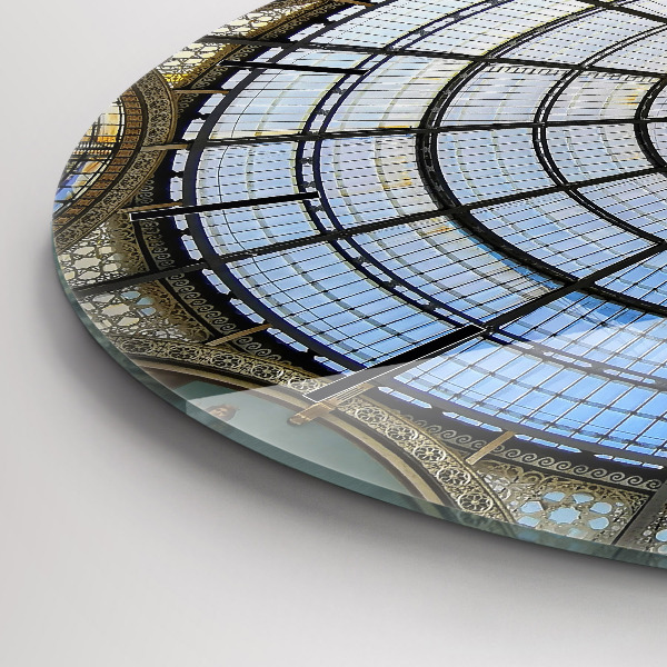 Kerek fali üvegóra Milánói bevásárlóközpont