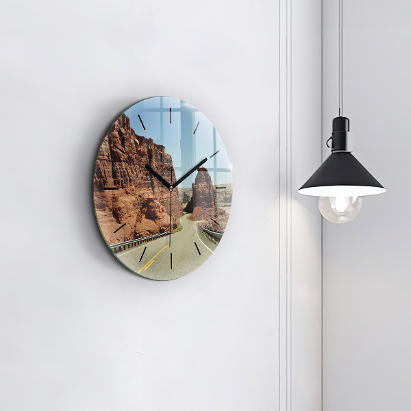 Kerek fali üvegóra 66-os út az Egyesült Államokban