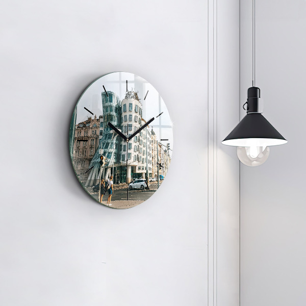 Kerek fali üvegóra Táncoló ház Prága