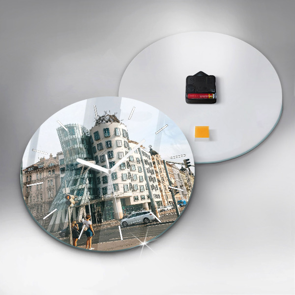 Kerek fali üvegóra Táncoló ház Prága