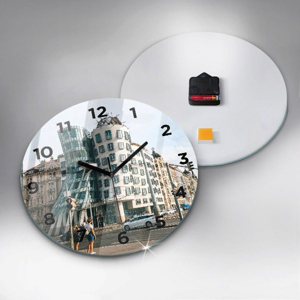 Kerek fali üvegóra Táncoló ház Prága