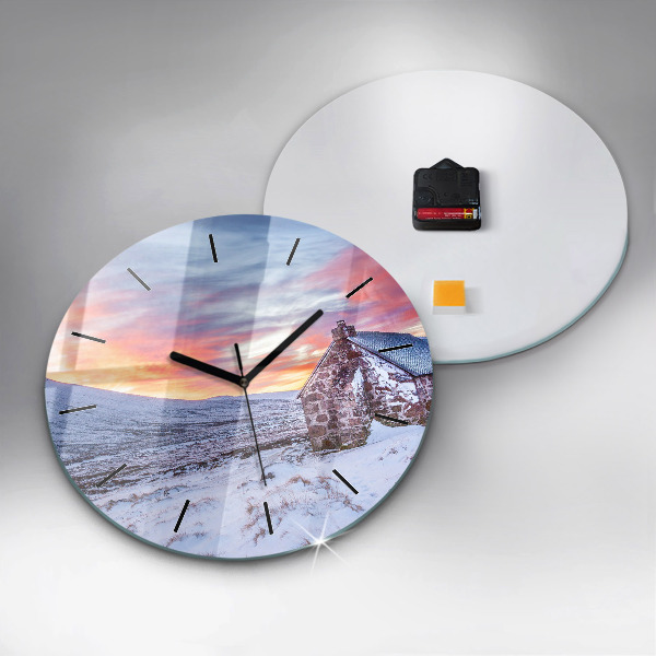 Kerek fali üvegóra Víkendház hegyekben