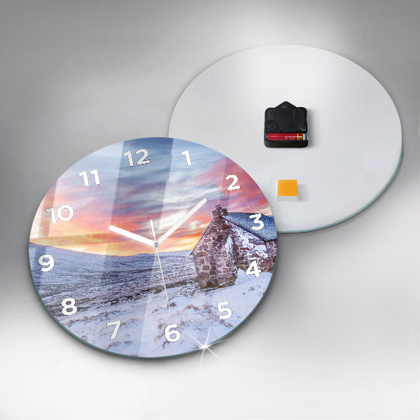 Kerek fali üvegóra Víkendház hegyekben