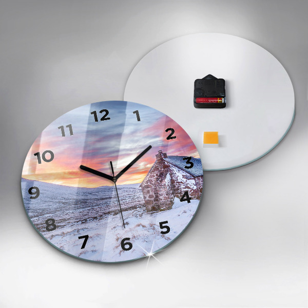 Kerek fali üvegóra Víkendház hegyekben