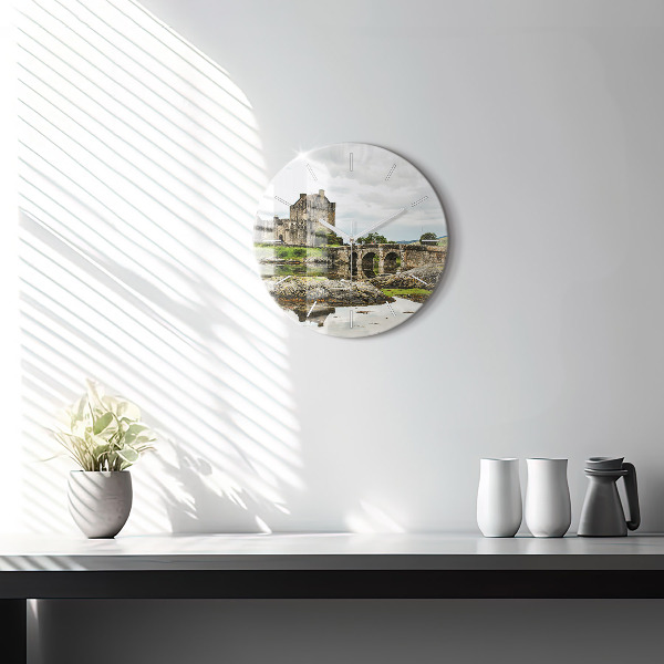 Kerek fali üvegóra Eilean Donan kastély Skóciában
