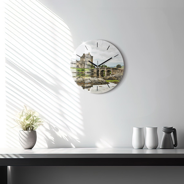 Kerek fali üvegóra Eilean Donan kastély Skóciában
