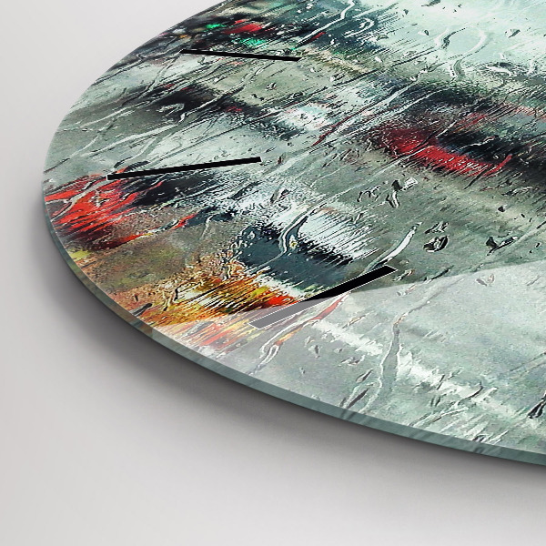 Kerek fali üvegóra Esős London