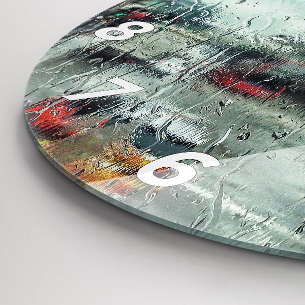 Kerek fali üvegóra Esős London