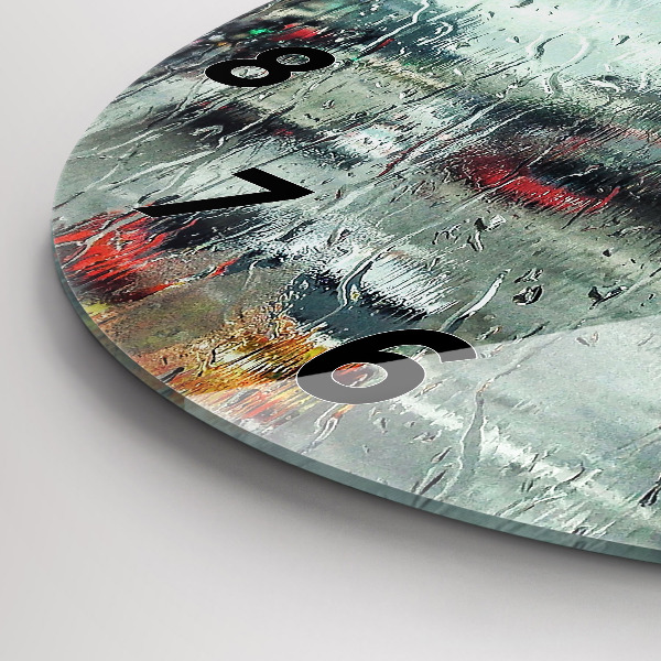 Kerek fali üvegóra Esős London