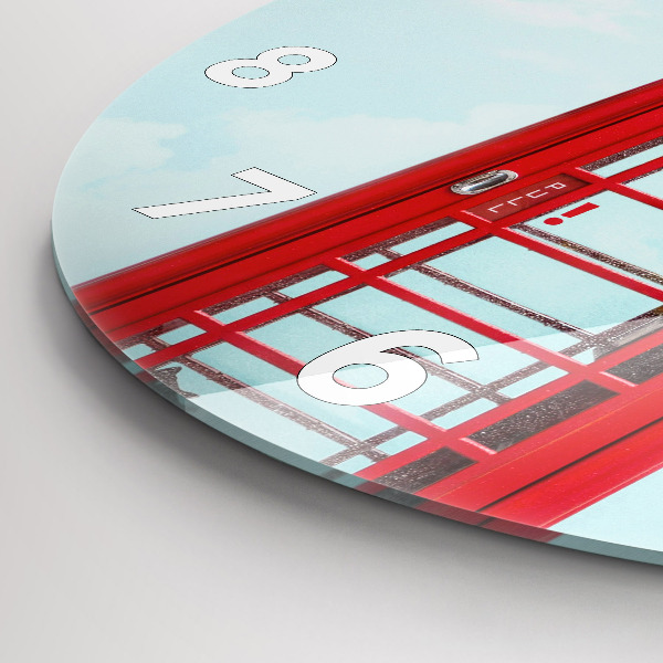 Kerek fali üvegóra Nyilvános telefon