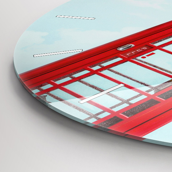 Kerek fali üvegóra Nyilvános telefon