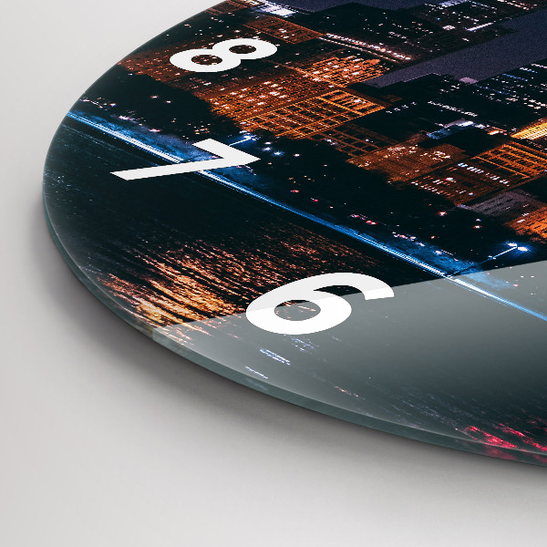 Kerek fali üvegóra Chicago városkép