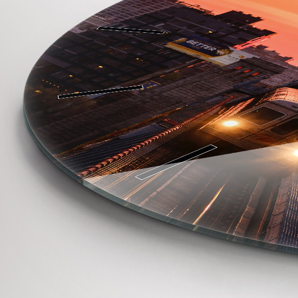 Kerek fali üvegóra Benjamin Franklin híd