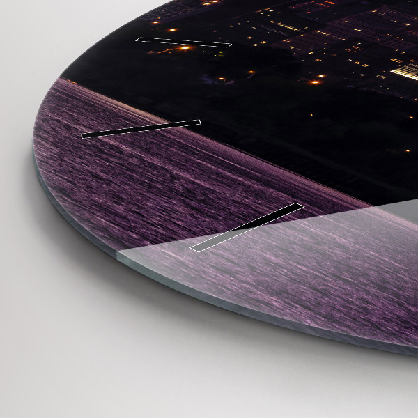 Kerek fali üvegóra Philadelphia város látképe