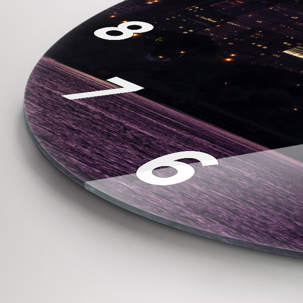 Kerek fali üvegóra Philadelphia város látképe