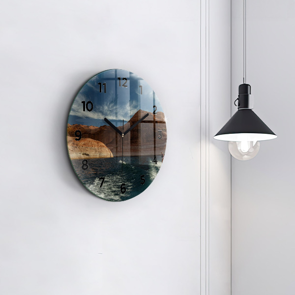 Kerek fali üvegóra Személy vízisí