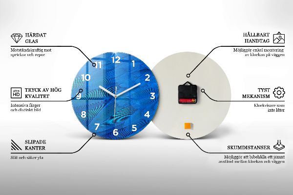 Kerek fali üvegóra Táj Hegyek Pireneusok