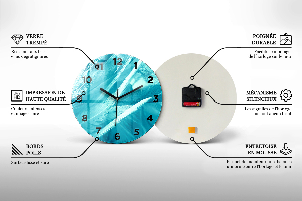 Kerek fali üvegóra Tengeri táj