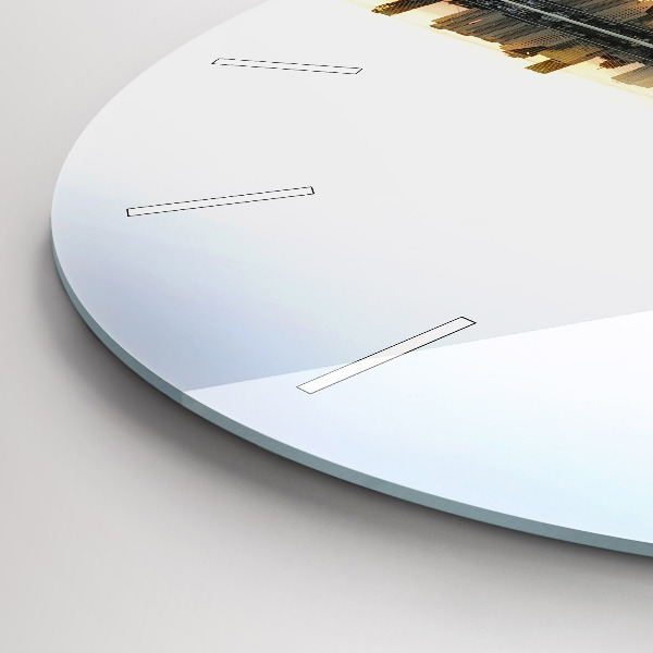 Kerek fali üvegóra Város a folyón