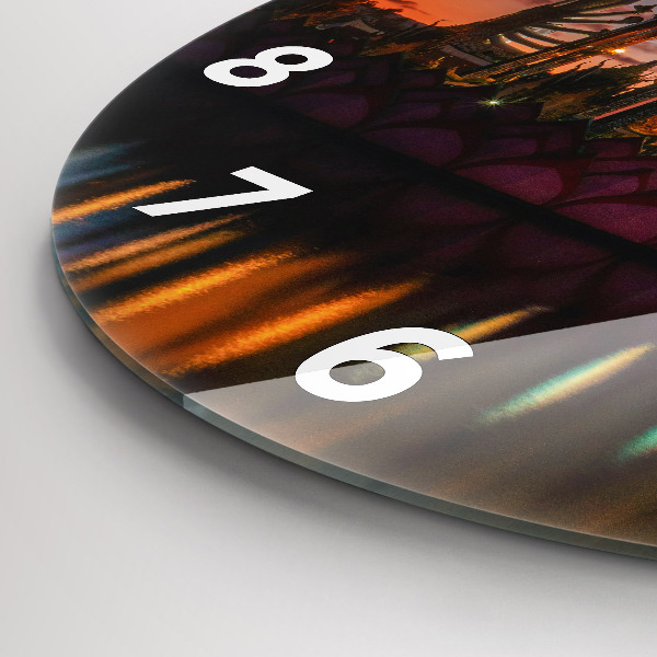 Kerek fali üvegóra Templom Bangkokban