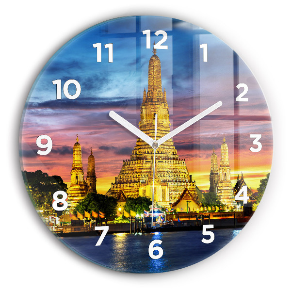 Kerek fali üvegóra Templom Bangkokban