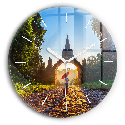 Kerek fali üvegóra Surat Thani Park Thaiföld