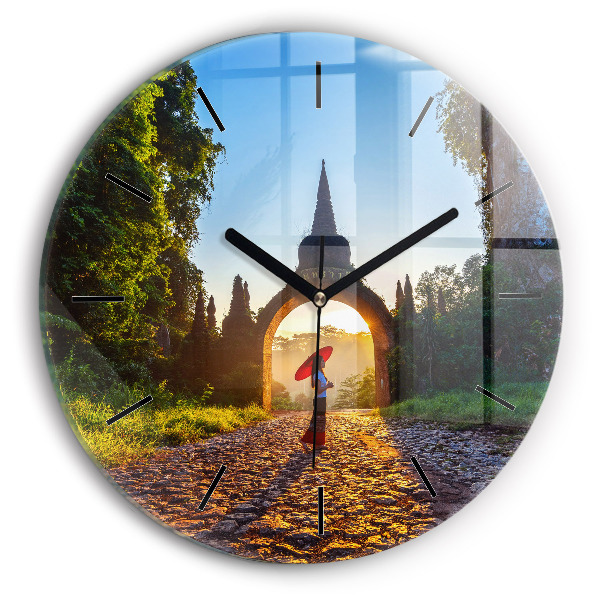 Kerek fali üvegóra Surat Thani Park Thaiföld