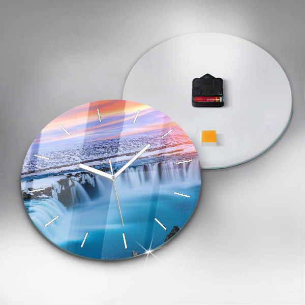 Kerek fali üvegóra Godafoss vízesés Izlandon